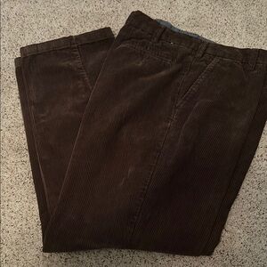 Nautica The Dansforth Pant Classic Fit Men's Brown Corduroy Pants 36W32L